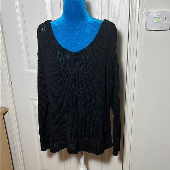 NILI Lotan Knit Black Sweater Small